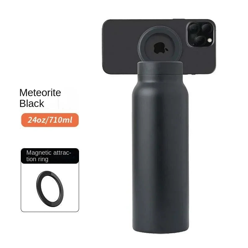 Garrafa Térmica HidraSmarts com Suporte Magnético + Anel de Reforço Magnético Grátis